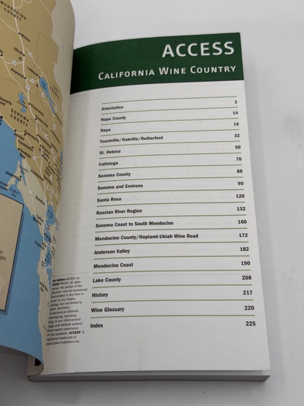 California Wine Country Access Guide by Richard Saul Wurman (2001, Paperback)